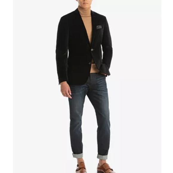 CLOSET CLEAROUT SALE! BAR III VELVET SLIM-FIT SPORT COAT. - Picture 1 of 8
